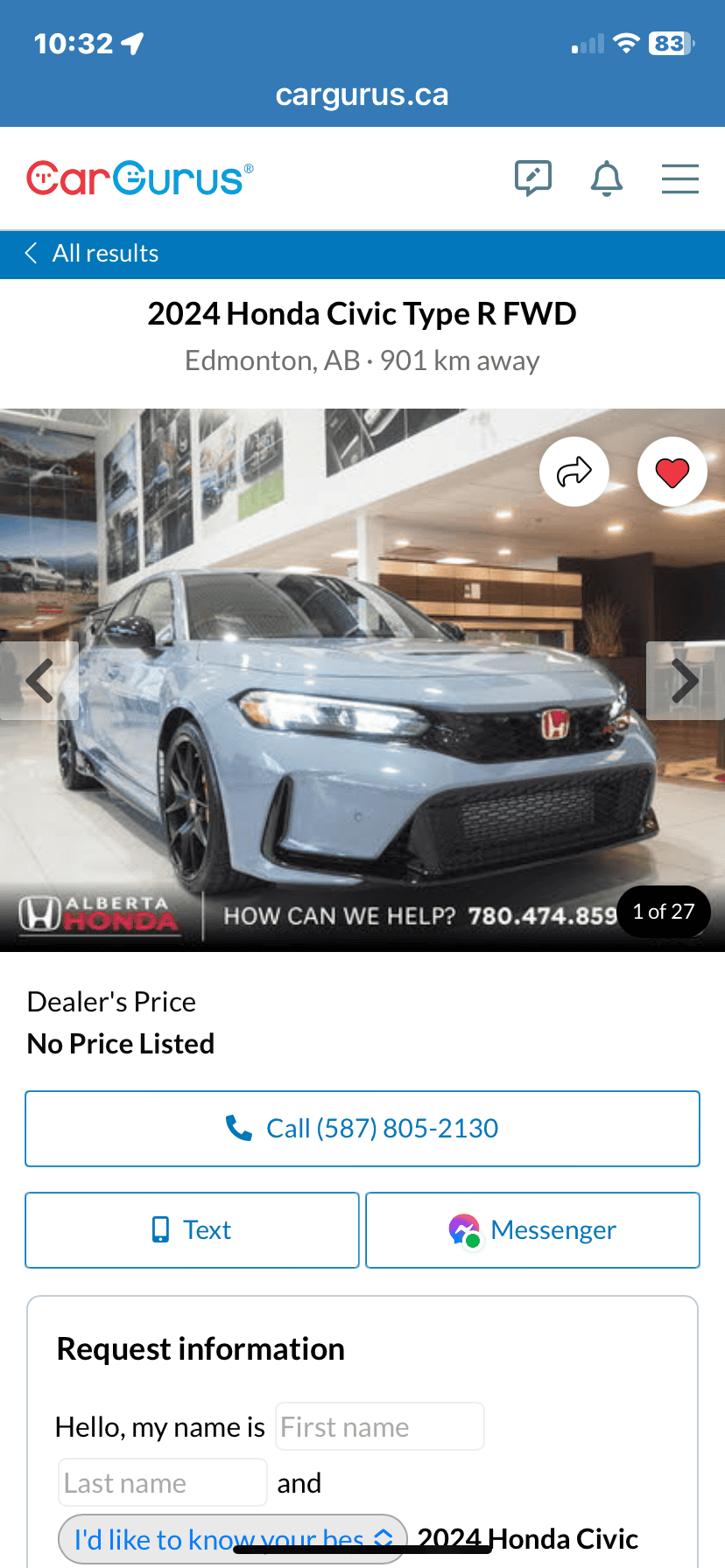 11th Gen Honda Civic Canadian dealer asked what colour Type R I want IMG_0627