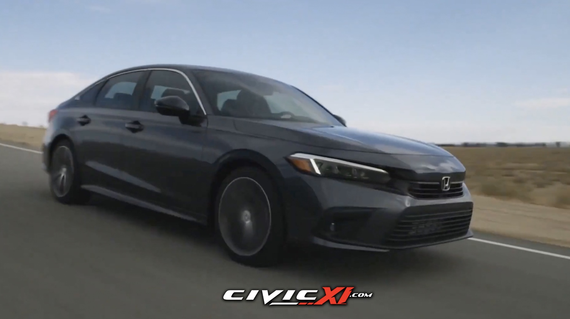 Driving video 2022 Civic Touring Sedan in Meteorite Gray Metallic