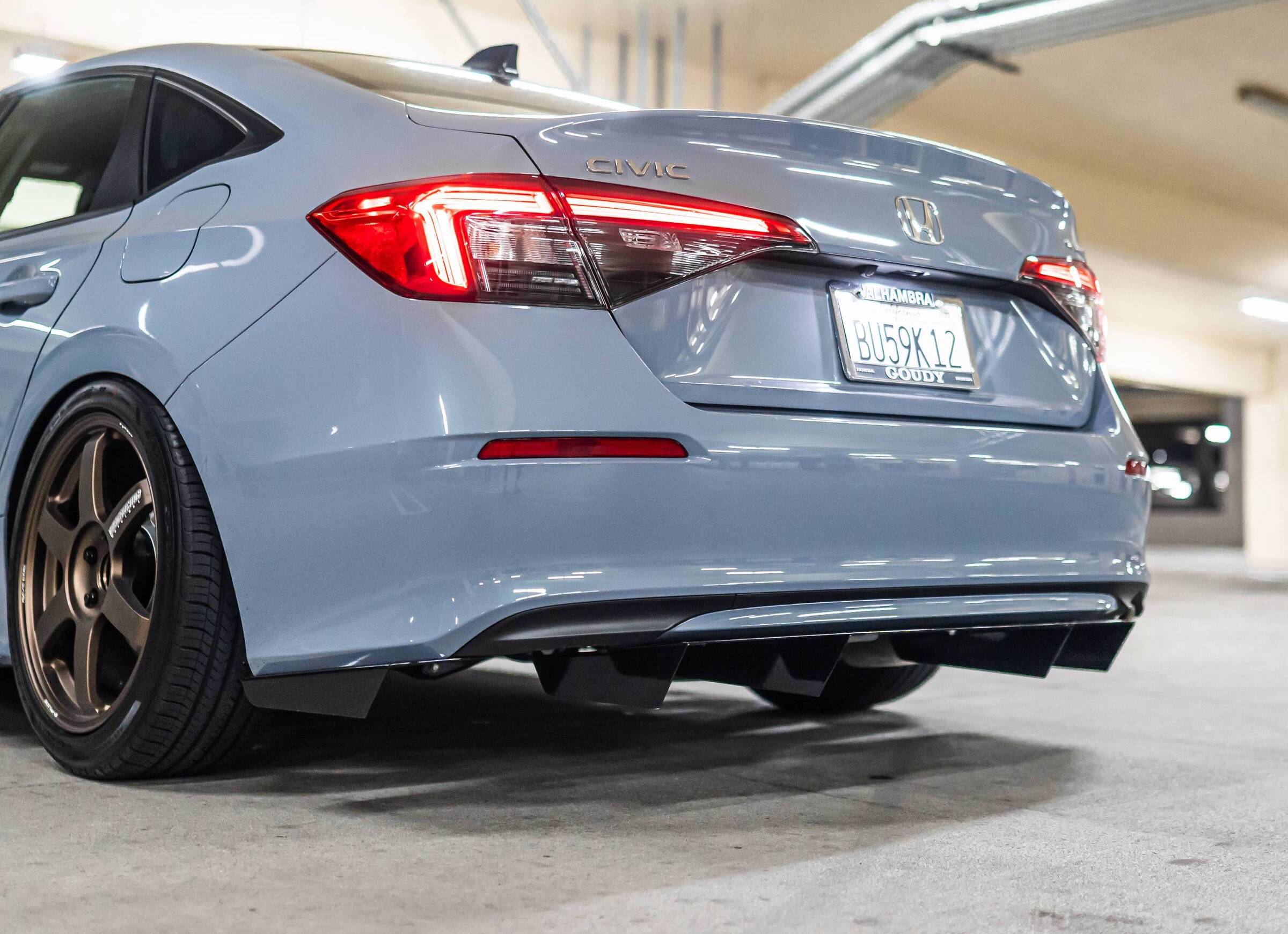 Sonic Gray 11th Gen Civic Photoshoot with aftermarket goodies